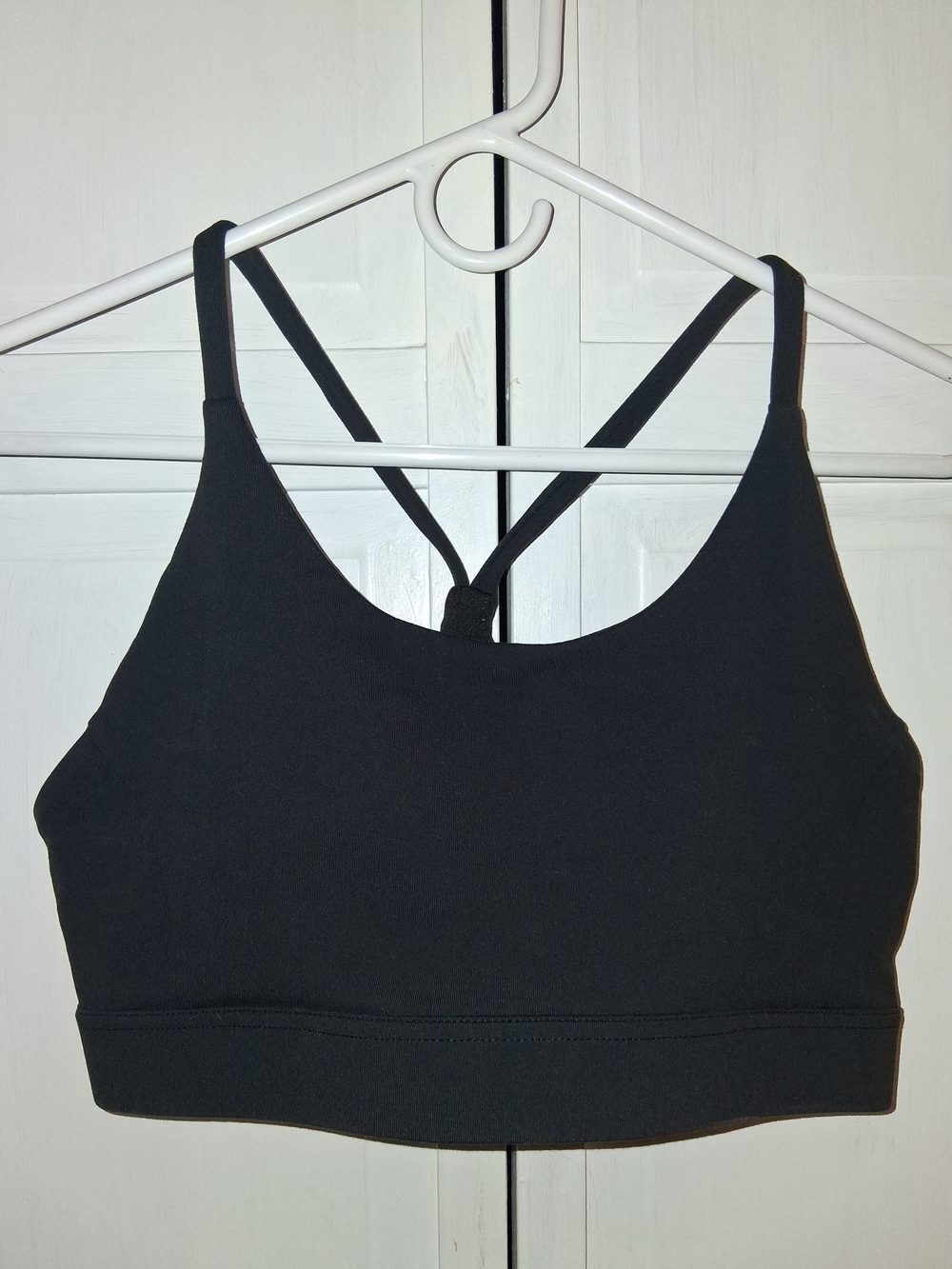 Nine Bull Strappy Cross Back Sports Bra Black XXL